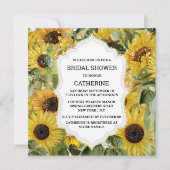 Invitation Tournesol été élégant collage éditable nuptiale (Devant)