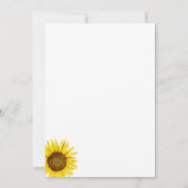 Invitation Tournesol Eucalyptus Floral Botanique (Dos)