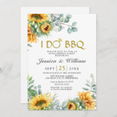 Invitation Tournesol Eucalyptus Russe (Devant / Derrière)