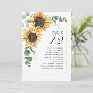 Invitation Tournesol Eucalyptus Tableau Numéro 12 Tableau de