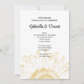 Invitation Tournesol Graphic (Devant)