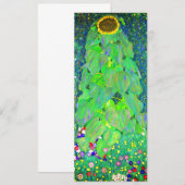 Invitation Tournesol Gustav Klimt (Devant / Derrière)