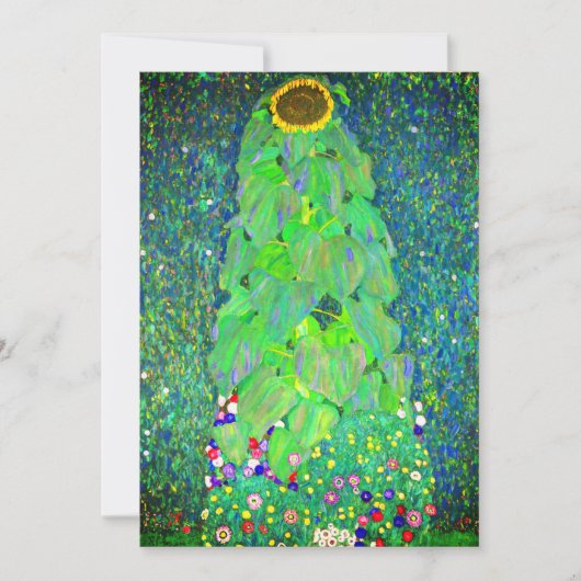 Invitation Tournesol Gustav Klimt (Devant)