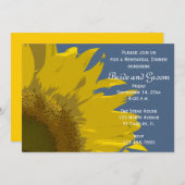 Invitation Tournesol Imprimer Mariage Dîner de répétition Inv (Devant / Derrière)