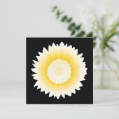 Invitation tournesol jaune (Debout devant)