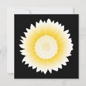 Invitation tournesol jaune (Devant)