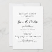 Invitation Tournesol Jaune Graphisme Vie Funéraire Fête (Dos)