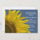 Invitation Tournesol jaune Jardin Mariage d'été Brunch (Devant)