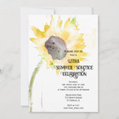 Invitation Tournesol Jaune Litha Célébration du Solstice d'Ét (Devant)