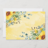 Invitation Tournesol Jungle Animaux sauvages Un Anniversaire  (Dos)