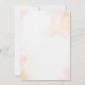 Invitation Tournesol mignon Jaune Élégant Mariage lumineux (Dos)