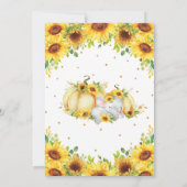 Invitation Tournesol Petit Citrouille Elephant Baby shower fi (Dos)