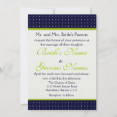 Invitation Tournesol pointillé 3 mariage (Dos)