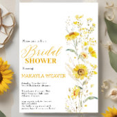 Invitation Tournesol Rustique Boho Floral Country Fête des ma