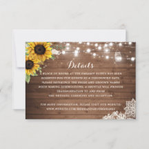 Tournesol rustique Bois Lumières Détails Insérer