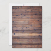 Invitation Tournesol rustique & Mariage campagnard de respira (Dos)