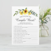 Invitation Tournesol rustique qui connaît le meilleur jeu des (Debout devant)