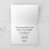 Invitation Tournesol sur le Mariage bleu Dîner de répétition (Intérieur)