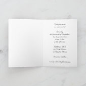 Invitation Tournesol sur Mariage blanc (Intérieur)