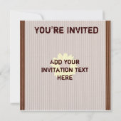 Invitation tournesol sur "Papier Texturé Faux" (Dos)