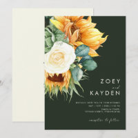 Tournesol | Vert foncé Tout en un Mariage