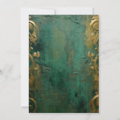 Invitation Tournesol Vert or Princesse Quinceañera (Dos)