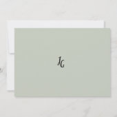 Invitation Tournesol vert orange floral d'été RSVP (Dos)