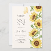 Invitation Tournesols (Devant)