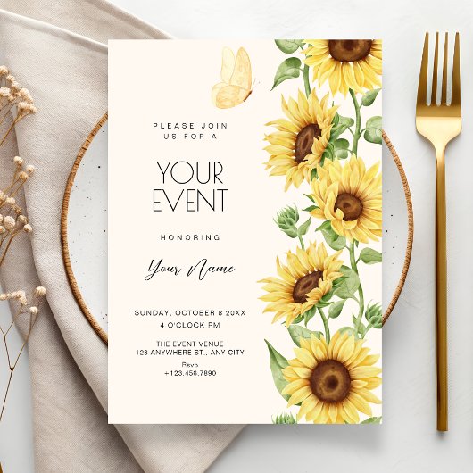 Invitation Tournesols