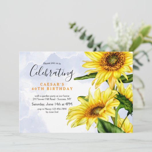 Invitation Tournesols (Debout devant)