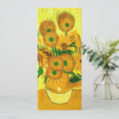 Invitation Tournesols de Van Gogh (Debout devant)