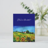 INVITATION TOURNESOLS ET CAMPAGNE EN TOSCANE, (Debout devant)