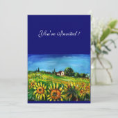 INVITATION TOURNESOLS ET CAMPAGNE EN TOSCANE, (Debout devant)