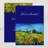 INVITATION TOURNESOLS ET CAMPAGNE EN TOSCANE, (Devant / Derrière)