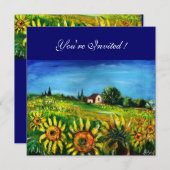 INVITATION TOURNESOLS ET CAMPAGNE EN TOSCANE, (Devant / Derrière)