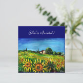 INVITATION TOURNESOLS ET CAMPAGNE EN TOSCANE, (Debout devant)