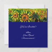 INVITATION TOURNESOLS ET CAMPAGNE EN TOSCANE, (Dos)