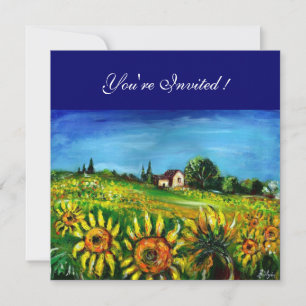 INVITATION TOURNESOLS ET CAMPAGNE EN TOSCANE,
