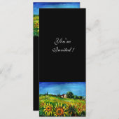 INVITATION TOURNESOLS ET CAMPAGNE EN TOSCANE, (Devant / Derrière)