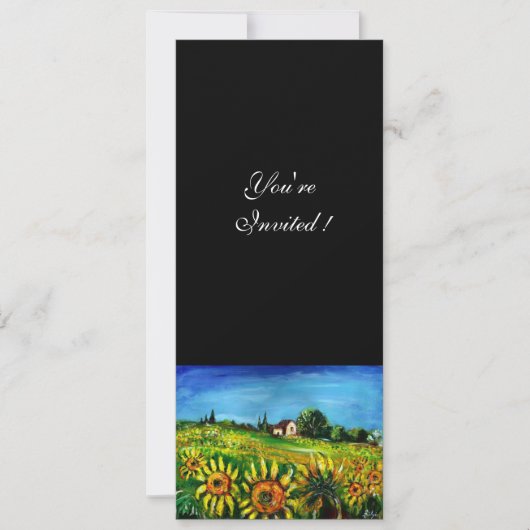 INVITATION TOURNESOLS ET CAMPAGNE EN TOSCANE, (Devant)