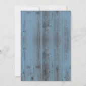 Invitation Tournesols et lanternes rustiques Dusty Blue Sweet (Dos)