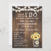 Invitation Tournesols occidentaux Avant de Couples Shower (Devant)