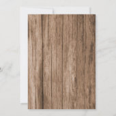 Invitation Tournesols Rustiques Cadre Floral Bois Mariage Gra (Dos)