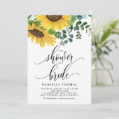 Invitation Tournesols rustiques et Fête des mariées d'Eucalyp (Debout devant)