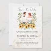 Invitation Tournesols Save the Date (Devant)