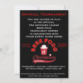 Invitation Tournoi de Beer Pong (Parti) (Dos)