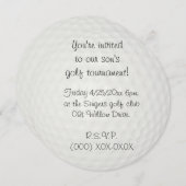 Invitation Tournoi de golf (Devant / Derrière)