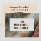 Invitation Tournoi de golf annuel à plumes pour la réunion de (Devant / Derrière)