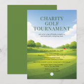 Invitation Tournoi de golf de charité (Devant / Derrière)