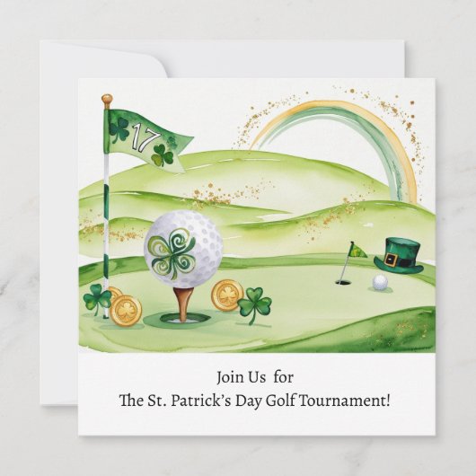 Invitation Tournoi de golf de la Saint-Patrick (Devant)